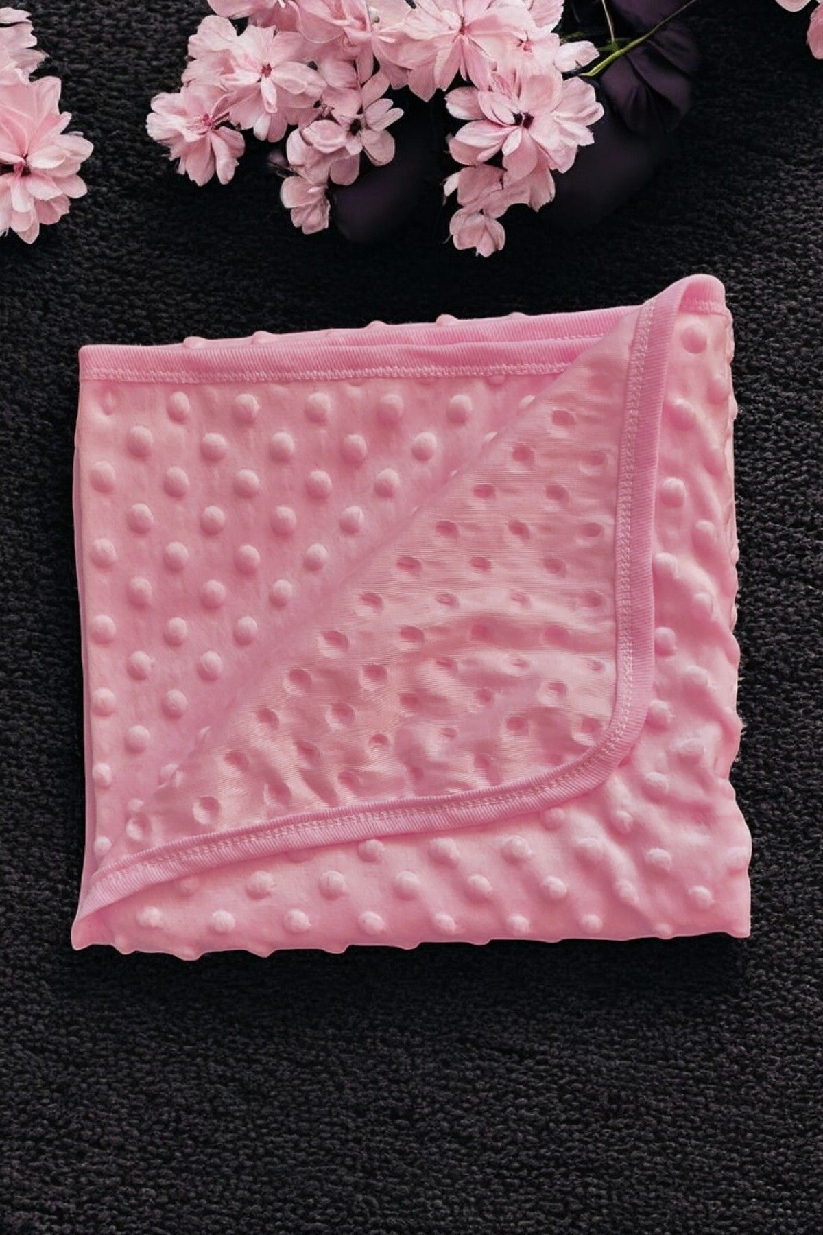 VaVbaby%20Nohut%20Bebek%20Battaniyesi%20Yumuşak%20Tek%20Kat%20Mevsimlik%20Pembe